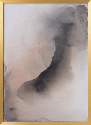 Soft Abstract Wash | Poster - Gold Frame Interior