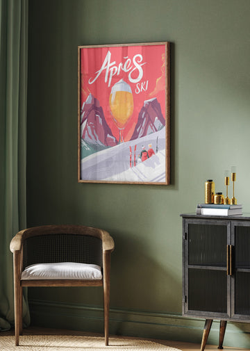 Retro Après Ski Celebration | Poster - Room Interior 2
