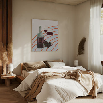 Italian Wine Still Life | Canvas - Room Interior 2
