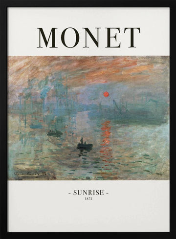 Sunrise 1872 | Poster - Black Metal Frame Interior