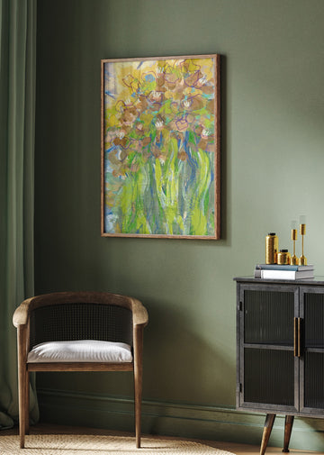 Vibrant Garden Blooms | Poster - Room Interior 2