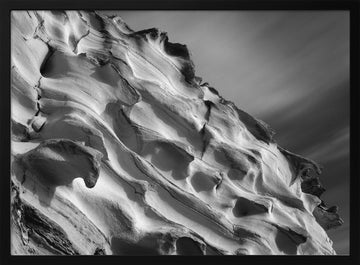 Wavy Rock Formations | Poster - Black Metal Frame Interior