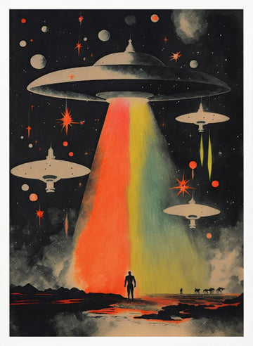 Cosmic Encounter | Poster - White Frame Interior