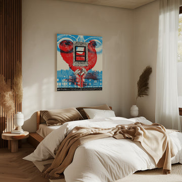 Eyes Heart Window City | Canvas - Room Interior 2