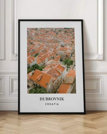 Roofs of Dubrovnik Travel Poster | Poster - Room Interior 1