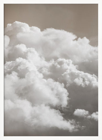 Sandy Clouds | Poster - White Frame Interior