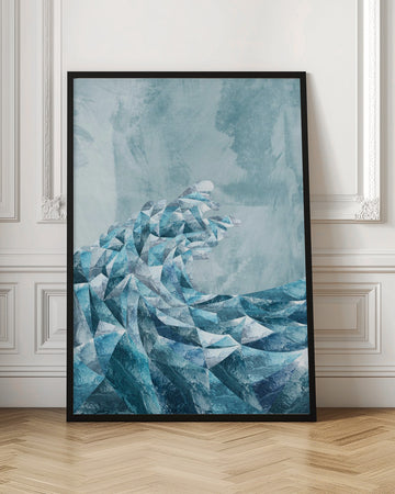 Icy Geometric Wave | Poster - Room Interior 1