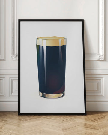 Dark Beer Pint | Poster - Room Interior 1