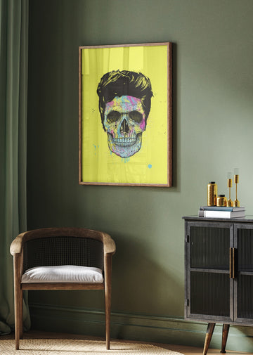 Vibrant Skull Art | Poster - Room Interior 2
