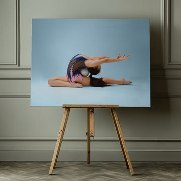 Graceful Rhythmic Gymnast Pose | Canvas - Room Interior 1