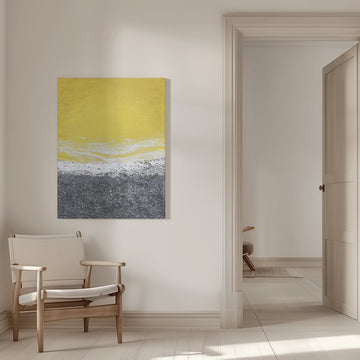 Textured Beach Abstract | Canvas - Room Interior 1