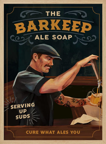 Barkeep Soap Poster 20x30 | Poster - Wood Frame Interior