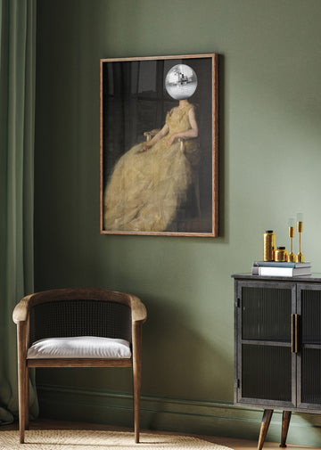 Elegant Disco Portrait | Poster - Room Interior 2