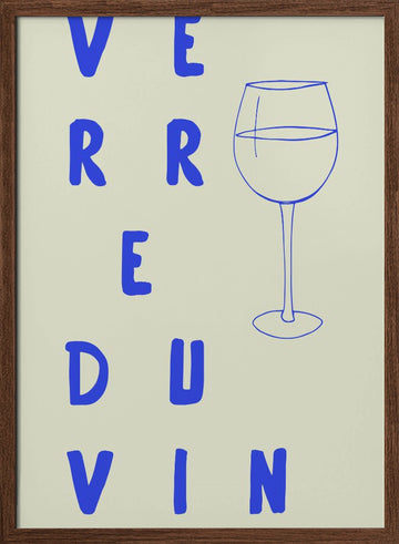 Verreduvin | Poster - Walnut Frame Interior
