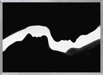 Loving Connection | Poster - Silver Frame Interior