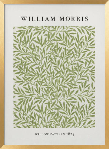 Willow Pattern | Poster - Gold Frame Interior