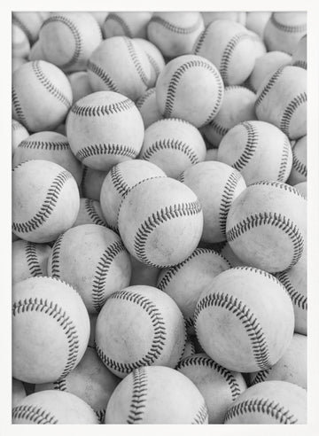 Many Baseballs | Poster - White Frame Interior