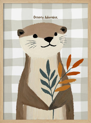 Otterlyadorable | Poster - Wood Frame Interior