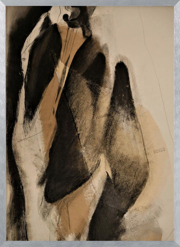 Flowing Abstract Forms | Poster - Silver Frame Interior