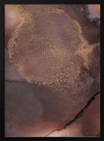 Organic Textures and Earthy Tones | Poster - Black Metal Frame Interior