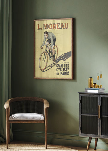 Vintage Cycling Race | Poster - Room Interior 2
