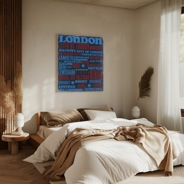 London City Typography | Canvas - Room Interior 2