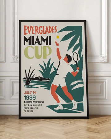 Miami Everglades Tennis | Poster - Room Interior 1