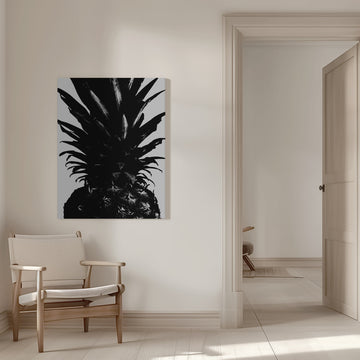 Bold Black Pineapple | Canvas - Room Interior 1