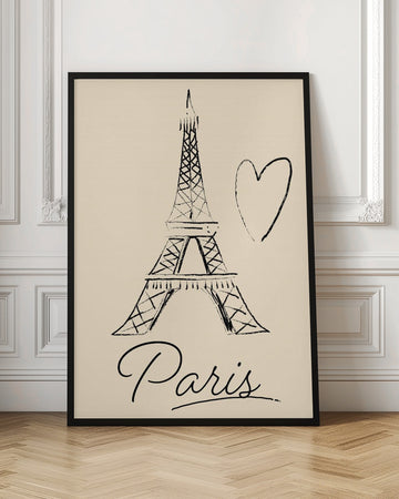 Eiffel Tower Paris Love | Poster - Room Interior 1