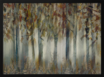 The dark forest | Poster - Black Metal Frame Interior