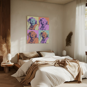 Iconic Pop Art Beauty | Canvas - Room Interior 2
