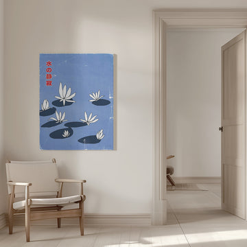 Japanese Water Lilies | Canvas - Room Interior 1