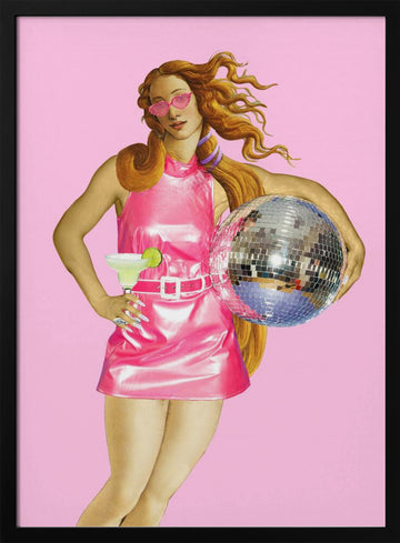 Disco Dreamer | Poster - Black Metal Frame Interior