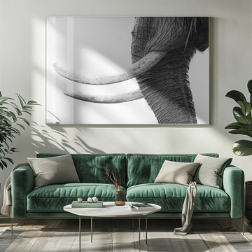 Wild Elephant Close Up | Poster - Room Interior 1