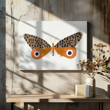 Orange Leopard Butterfly | Canvas - Room Interior 2