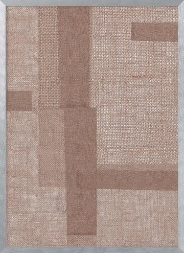 Textured Geometry | Poster - Silver Frame Interior