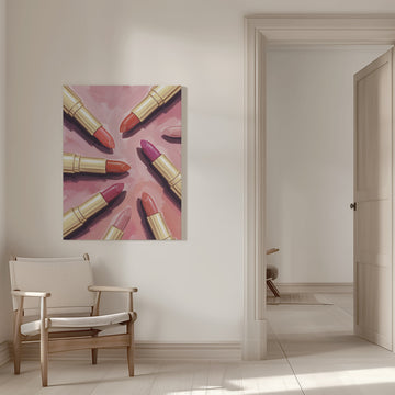 Vibrant Pink Lipsticks | Canvas - Room Interior 1