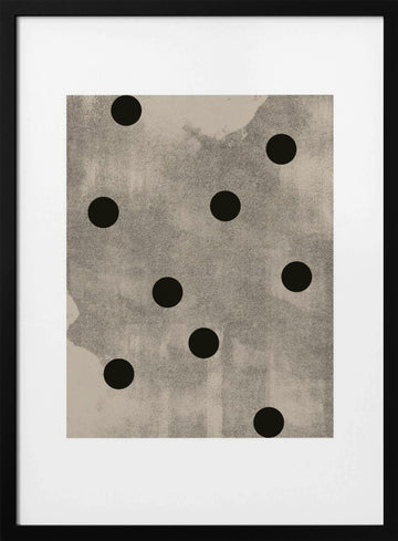 Dot Symphony | Poster - Black Metal Frame Interior