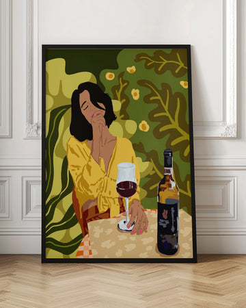 Pensive Woman Outdoors | Poster - Room Interior 1