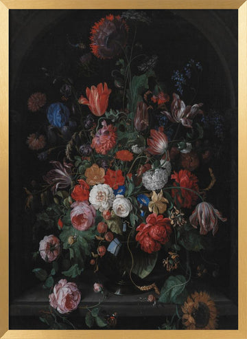 Flower Piece | Poster - Gold Frame Interior