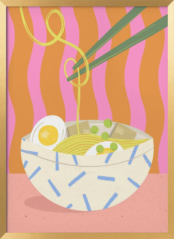 Ramen | Poster - Gold Frame Interior