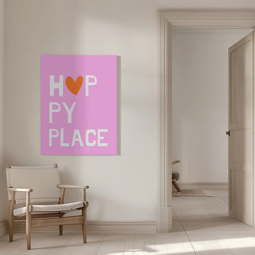 Happy Place Heart | Canvas - Room Interior 1