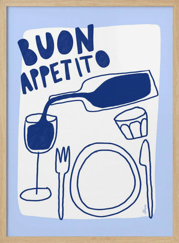 Buon Appetito | Poster - Wood Frame Interior