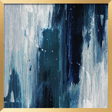 Indigo 2 | Poster - Gold Frame Interior