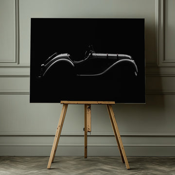 Classic Car Silhouette | Canvas - Room Interior 1