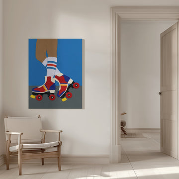 Retro Roller Skates | Canvas - Room Interior 1