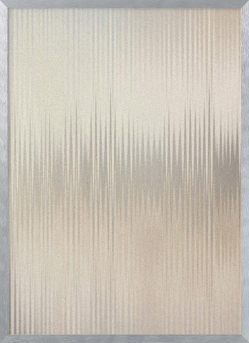 Shimmering Vertical Waves | Poster - Silver Frame Interior
