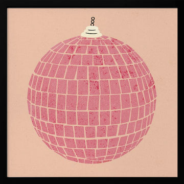 Disco Ball | Poster - Black Metal Frame Interior