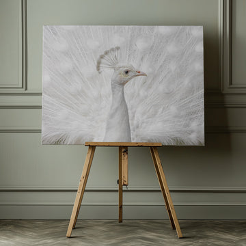 White Peacock Display | Canvas - Room Interior 1