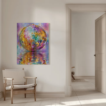 Sparkling Disco Reflections | Canvas - Room Interior 1